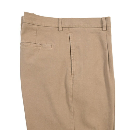 BERWICH “CHIAIA LONG-GD” ストレッチコットン ワンタックパンツ ブラウン(noce724) 50 | GUARDAROBA MILANO OFFICIAL STORE