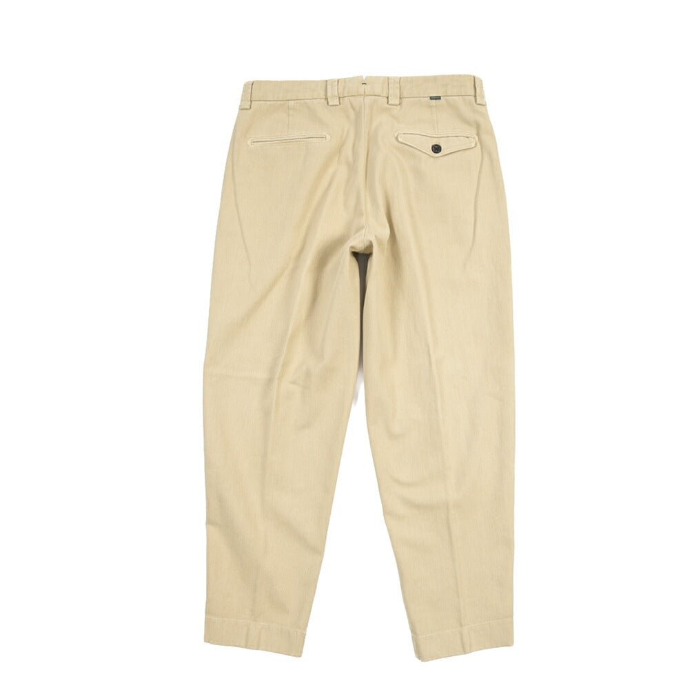BERWICH “CHIAIAFF - GD” コットン100% ノータックチノパンツ ベージュ(old722) 48 | GUARDAROBA MILANO OFFICIAL STORE
