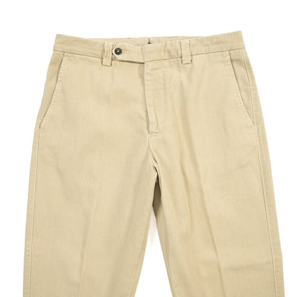 BERWICH “CHIAIAFF - GD” コットン100% ノータックチノパンツ ベージュ(old722) 48 | GUARDAROBA MILANO OFFICIAL STORE