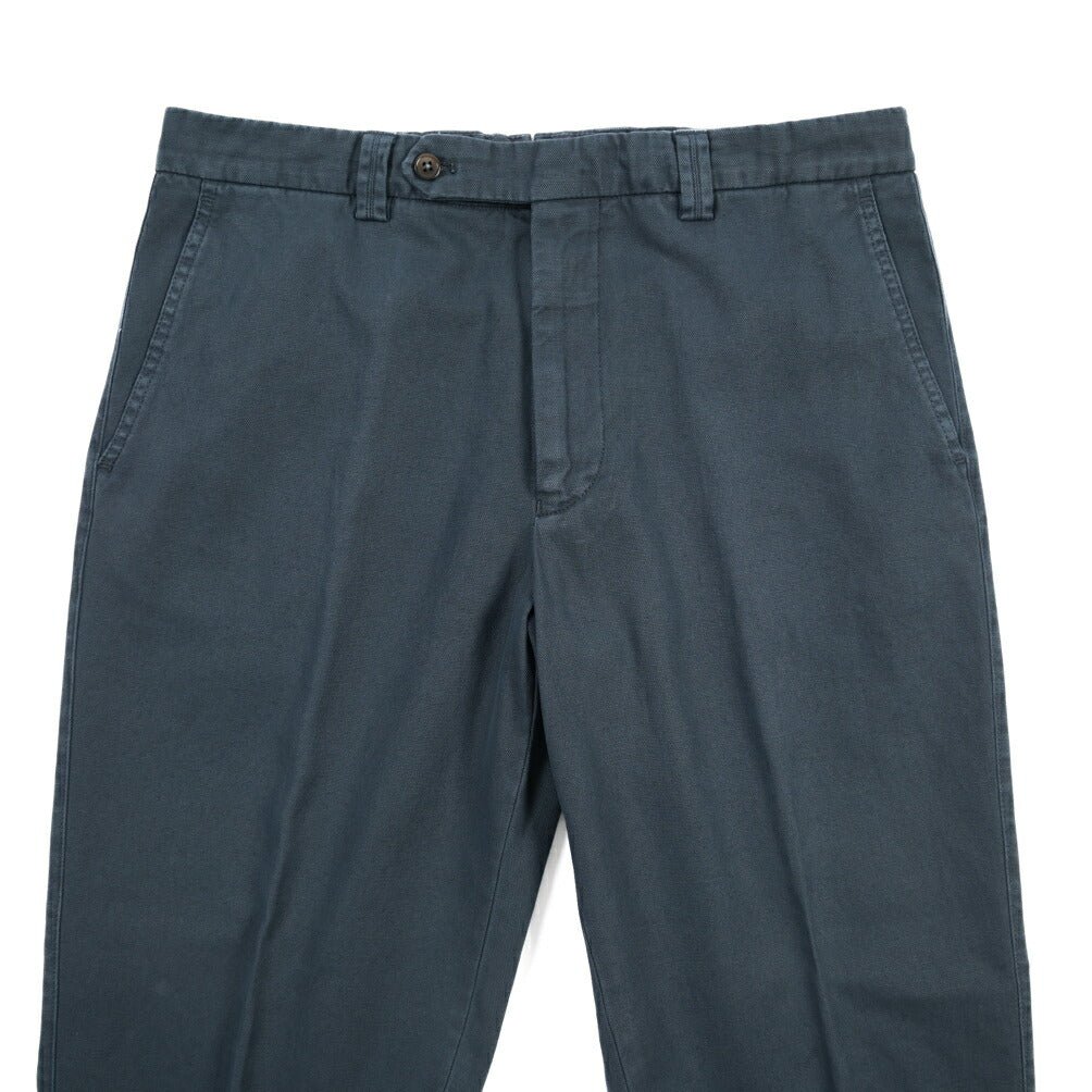 BERWICH “CHIAIAFF - GD” リネン混コットン ノータックパンツ ネイビー(old339) 46 | GUARDAROBA MILANO OFFICIAL STORE