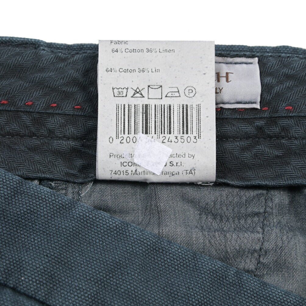 BERWICH “CHIAIAFF - GD” リネン混コットン ノータックパンツ ネイビー(old339) 46 | GUARDAROBA MILANO OFFICIAL STORE