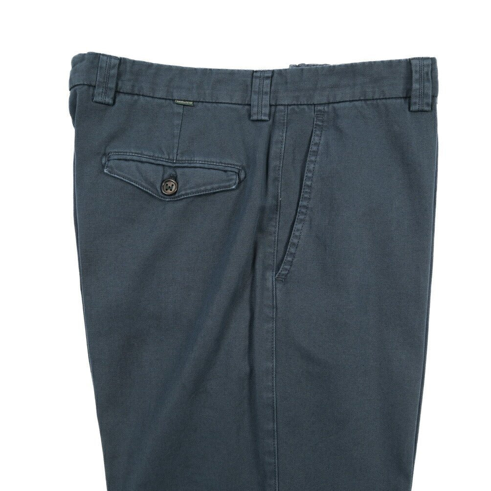 BERWICH “CHIAIAFF - GD” リネン混コットン ノータックパンツ ネイビー(old339) 46 | GUARDAROBA MILANO OFFICIAL STORE