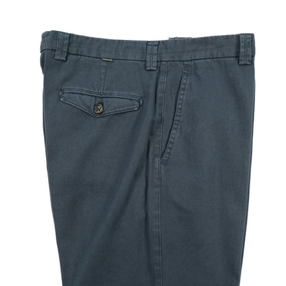BERWICH “CHIAIAFF - GD” リネン混コットン ノータックパンツ ネイビー(old339) 46 | GUARDAROBA MILANO OFFICIAL STORE