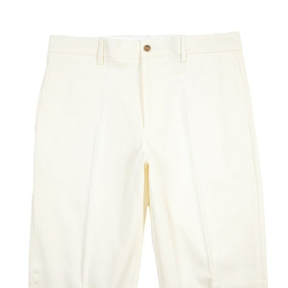 BERWICH “CHIAIAFF LONG” ストレッチコットン ノータックチノパンツ ホワイト(white) 46 | GUARDAROBA MILANO OFFICIAL STORE