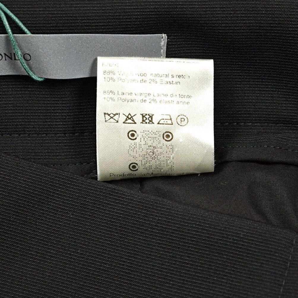 BERWICH "CORTINA" ストレッチウール ワンタックイージーパンツ｜424673 - 44｜GUARDAROBA MILANO OFFICIAL STORE