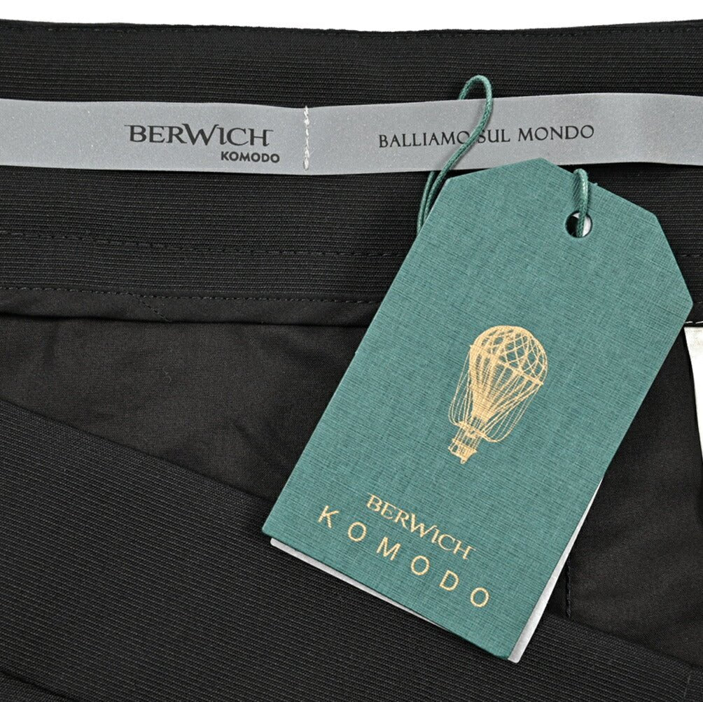 BERWICH "CORTINA" ストレッチウール ワンタックイージーパンツ｜424673 - 44｜GUARDAROBA MILANO OFFICIAL STORE