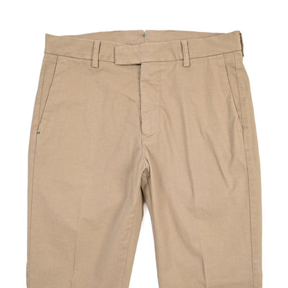 BERWICH “DAB FF CROP-GD” ストレッチコットン ノータックチノパンツ ベージュ(noce724) 46 | GUARDAROBA MILANO OFFICIAL STORE