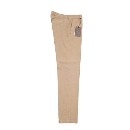 BERWICH “DAB FF CROP-GD” ストレッチコットン ノータックチノパンツ ベージュ(noce724) 46 | GUARDAROBA MILANO OFFICIAL STORE
