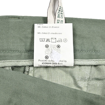 BERWICH “DABFF - GD ストレッチコットン ノータックチノパンツ カーキグリーン(verde821) 46 | GUARDAROBA MILANO OFFICIAL STORE