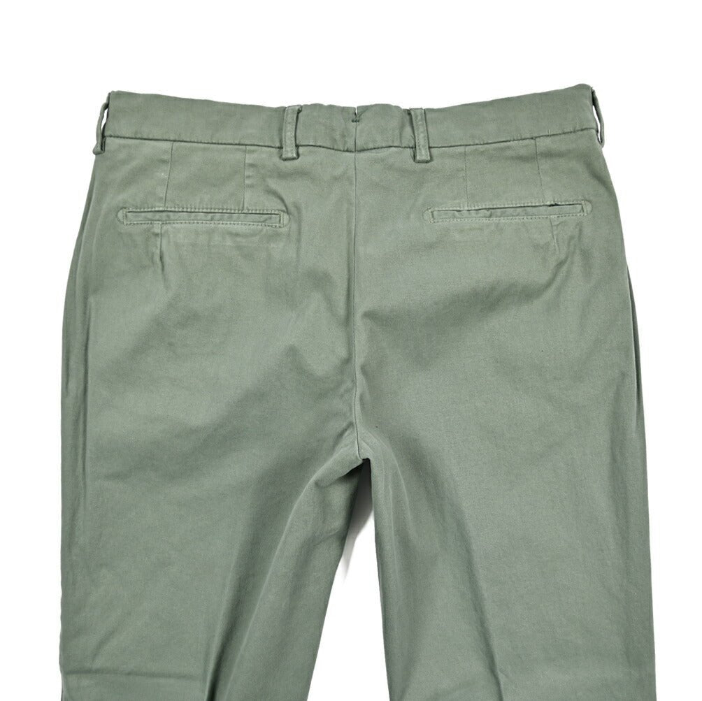 BERWICH “DABFF - GD ストレッチコットン ノータックチノパンツ カーキグリーン(verde821) 46 | GUARDAROBA MILANO OFFICIAL STORE