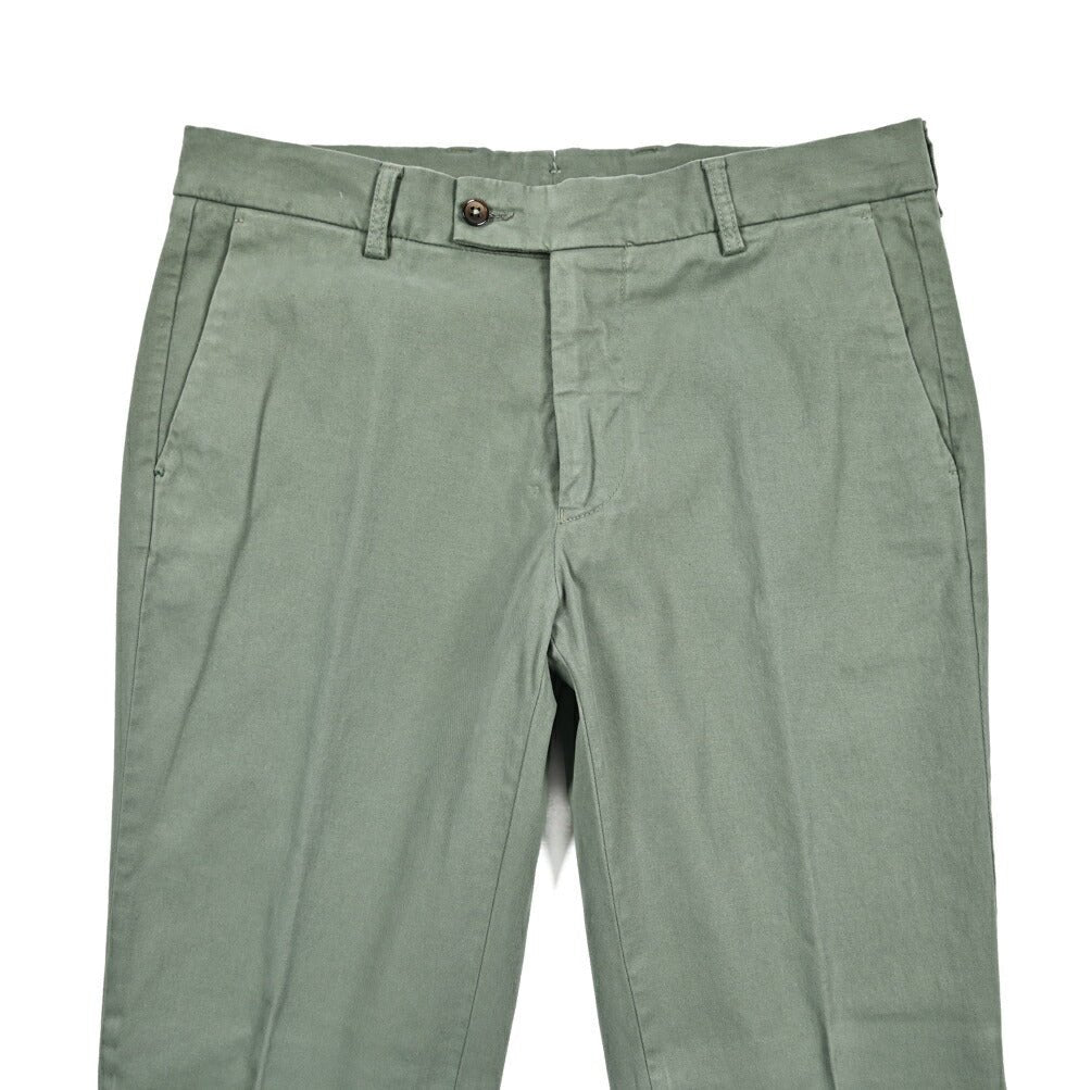 BERWICH “DABFF - GD ストレッチコットン ノータックチノパンツ カーキグリーン(verde821) 46 | GUARDAROBA MILANO OFFICIAL STORE