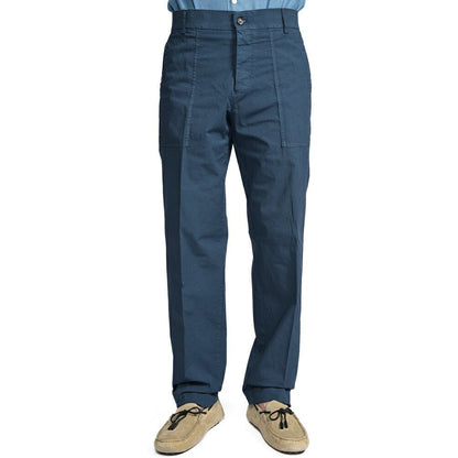 BERWICH "FATIGUE 185" ストレッチコットン ベイカーパンツ ネイビー(blue13) 46 | GUARDAROBA MILANO OFFICIAL STORE