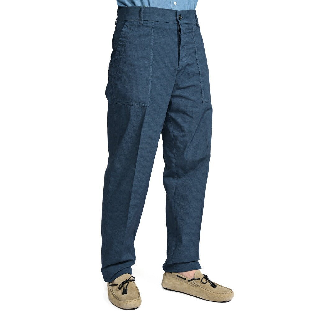 BERWICH "FATIGUE 185" ストレッチコットン ベイカーパンツ ネイビー(blue13) 46 | GUARDAROBA MILANO OFFICIAL STORE