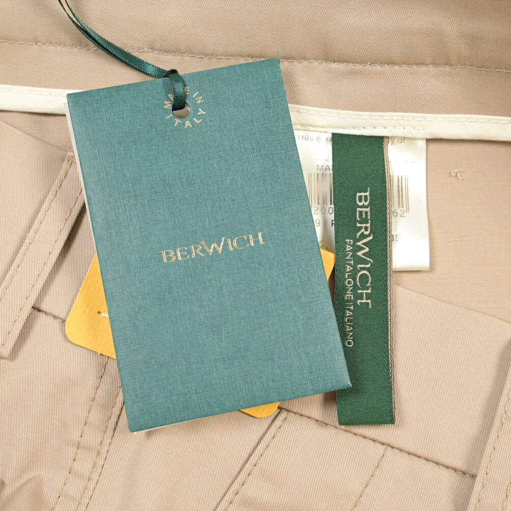 BERWICH “FATIGUE 185” ポリエステル混コットン ベイカーパンツ ベージュ(camel) 46 | GUARDAROBA MILANO OFFICIAL STORE