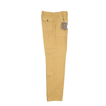 BERWICH “FATIGUE 185-GD” リネン混コットン ベイカーパンツ ベージュ(beige591) 48 | GUARDAROBA MILANO OFFICIAL STORE