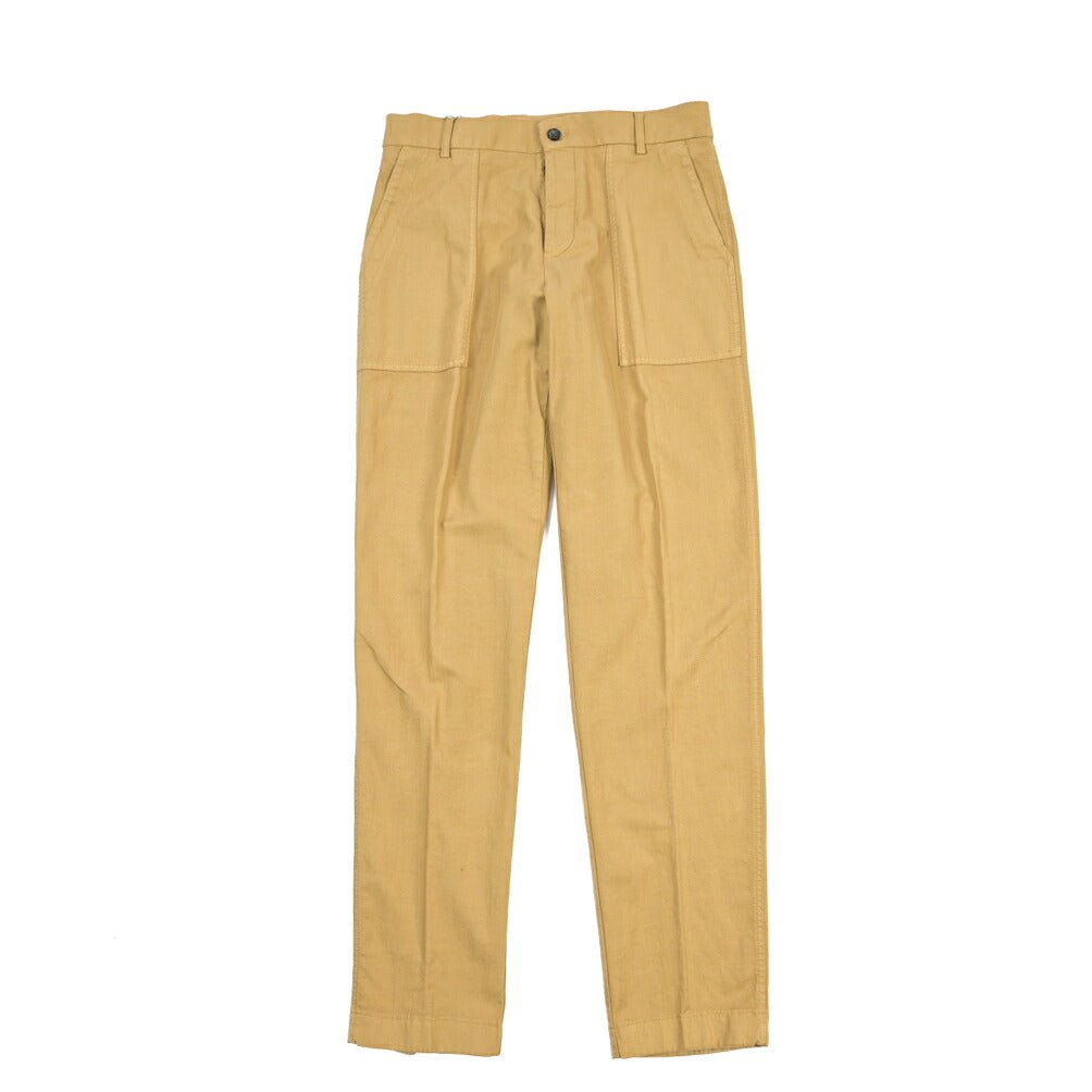 BERWICH “FATIGUE 185-GD” リネン混コットン ベイカーパンツ ベージュ(beige591) 48 | GUARDAROBA MILANO OFFICIAL STORE