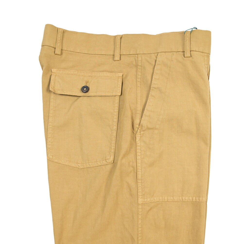 BERWICH “FATIGUE 185-GD” リネン混コットン ベイカーパンツ ベージュ(beige591) 48 | GUARDAROBA MILANO OFFICIAL STORE