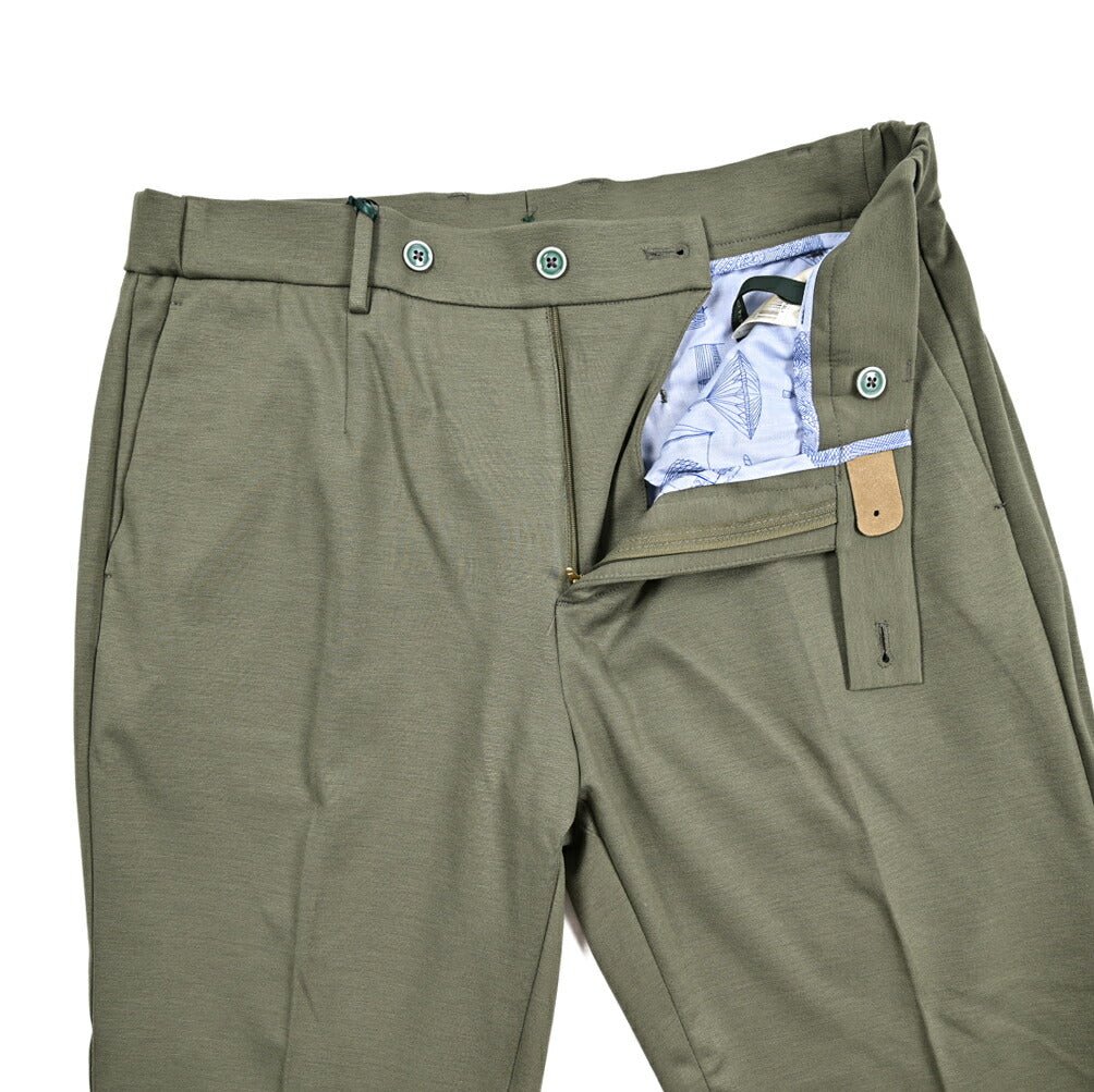 BERWICH "GLOBE" ビスコース混 ノータックジャージーパンツ｜425204｜GUARDAROBA MILANO OFFICIAL STORE