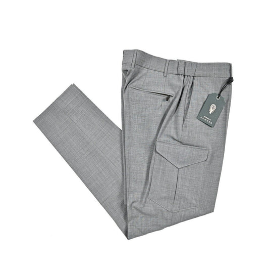BERWICH “GLOBE CARGO” 高機能ストレッチウール イージーカーゴパンツ グレー(grey) 52 | GUARDAROBA MILANO OFFICIAL STORE