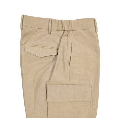 BERWICH “GLOBE CARGO” リネン混コットン カーゴパンツ ベージュ(beige) 50 | GUARDAROBA MILANO OFFICIAL STORE