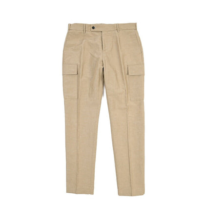 BERWICH “GLOBE CARGO” リネン混コットン カーゴパンツ ベージュ(beige) 50 | GUARDAROBA MILANO OFFICIAL STORE