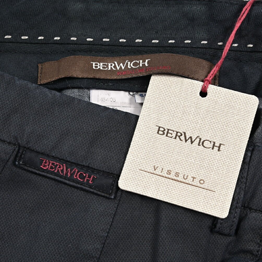 BERWICH "INT FF" ストレッチコットン ノータックスラックス｜432960-48｜GUARDAROBA MILANO OFFICIAL STORE