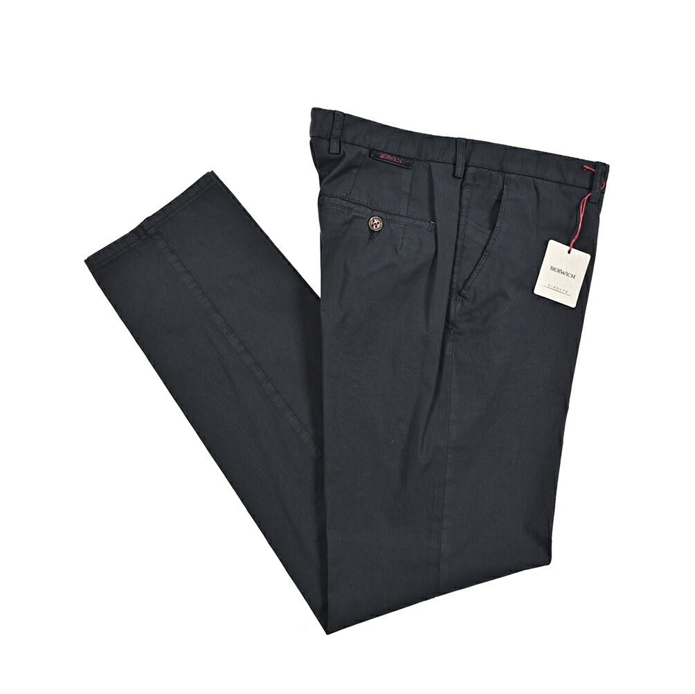 BERWICH "INT FF" ストレッチコットン ノータックスラックス｜432960-48｜GUARDAROBA MILANO OFFICIAL STORE