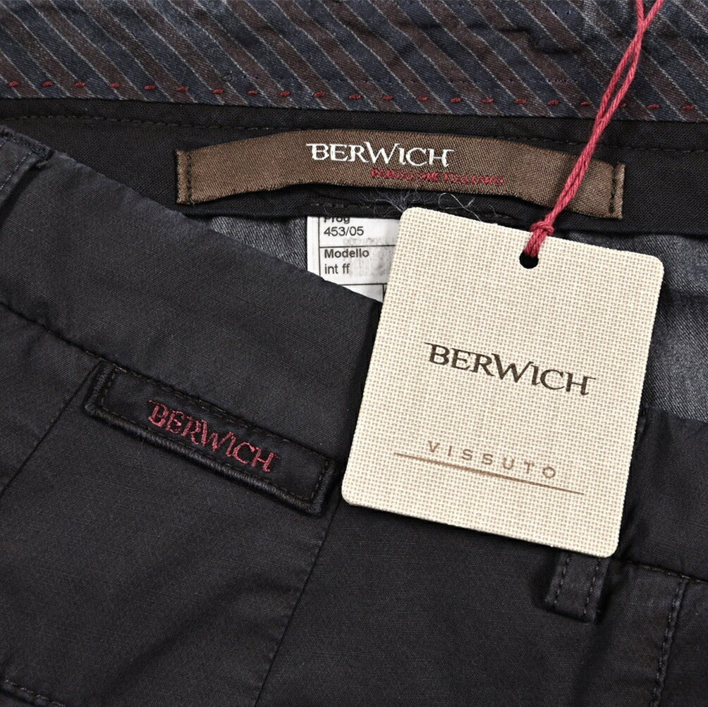 BERWICH "INT FF" ストレッチコットン ノータックスラックス｜433009-46｜GUARDAROBA MILANO OFFICIAL STORE