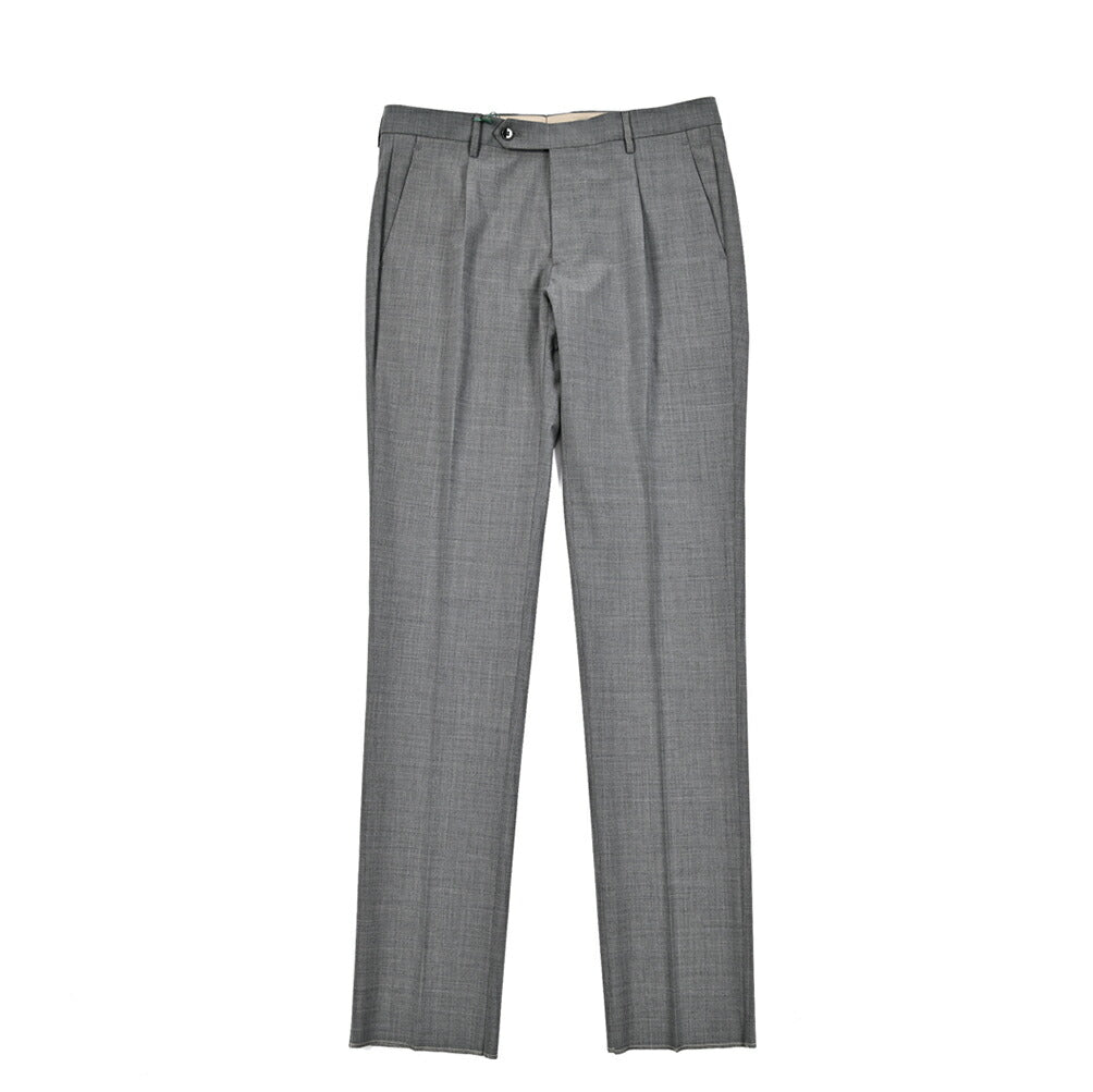 BERWICH "J MORELLO 1P" ストレッチウール ワンタックスラックス｜425008 - 42｜GUARDAROBA MILANO OFFICIAL STORE