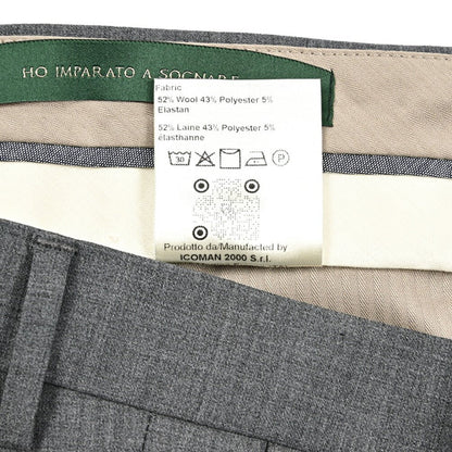 BERWICH "J MORELLO 1P" ストレッチウール ワンタックスラックス｜425008 - 42｜GUARDAROBA MILANO OFFICIAL STORE