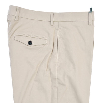 BERWICH “LUCANO CROP” ストレッチコットン ノータックチノパンツ ベージュ(beige) 46 | GUARDAROBA MILANO OFFICIAL STORE