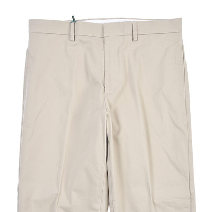 BERWICH “LUCANO CROP” ストレッチコットン ノータックチノパンツ ベージュ(beige) 46 | GUARDAROBA MILANO OFFICIAL STORE