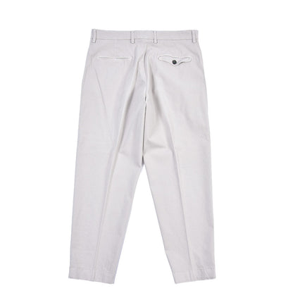 BERWICH “LUCANO CROP” リヨセル混コットン ノータックパンツ ライトグレー(pomice008) 46 | GUARDAROBA MILANO OFFICIAL STORE