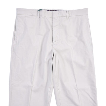 BERWICH “LUCANO CROP” リヨセル混コットン ノータックパンツ ライトグレー(pomice008) 46 | GUARDAROBA MILANO OFFICIAL STORE