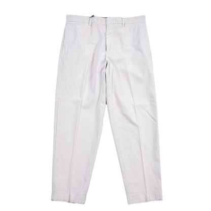 BERWICH “LUCANO CROP” リヨセル混コットン ノータックパンツ ライトグレー(pomice008) 46 | GUARDAROBA MILANO OFFICIAL STORE
