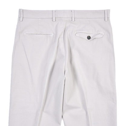 BERWICH “LUCANO CROP” リヨセル混コットン ノータックパンツ ライトグレー(pomice008) 46 | GUARDAROBA MILANO OFFICIAL STORE