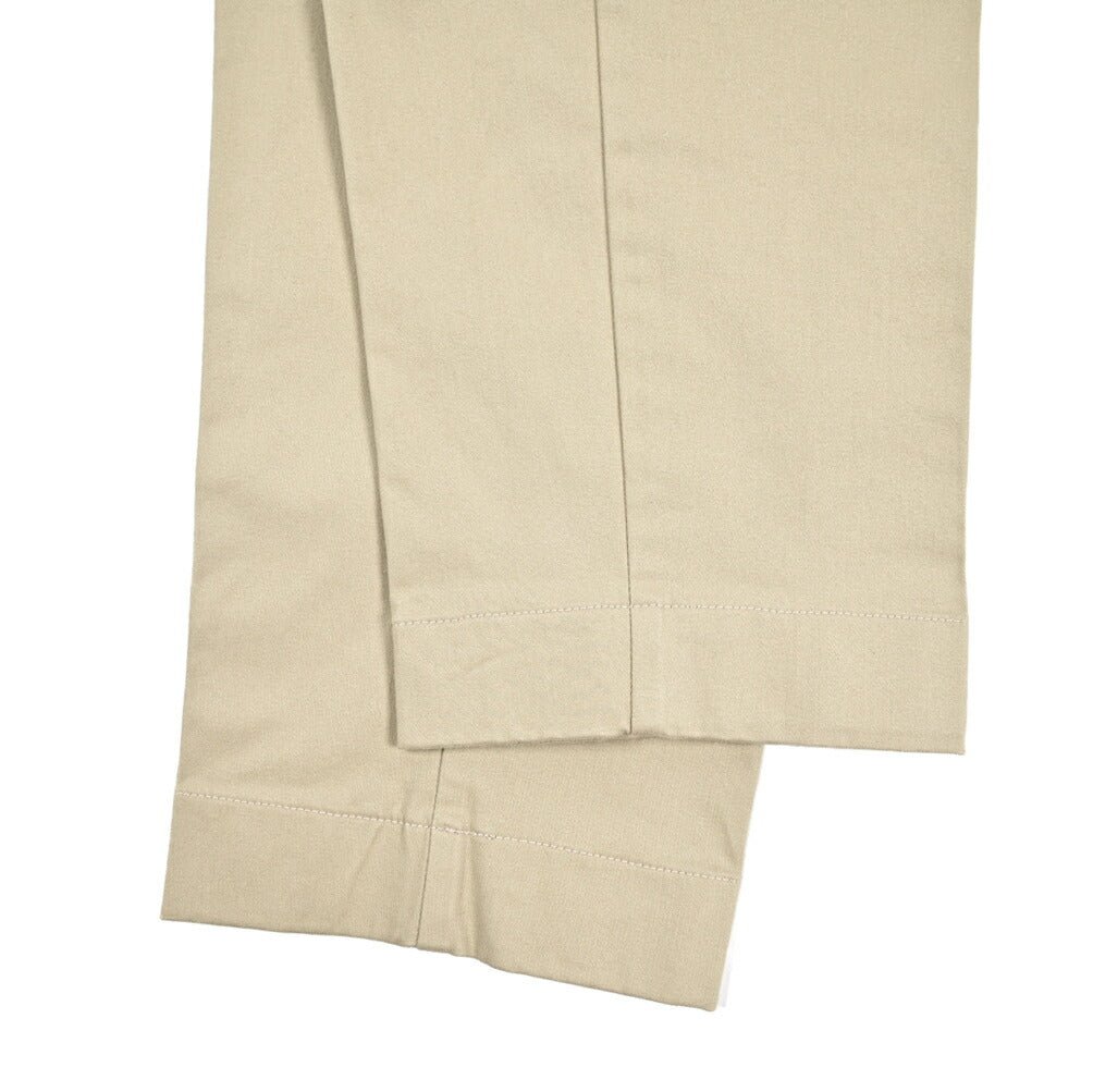 BERWICH “LUCANO CROP” ストレッチコットンチノ ノータックパンツ ベージュ(beige) 46 | GUARDAROBA MILANO OFFICIAL STORE