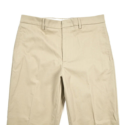 BERWICH “LUCANO CROP” ストレッチコットンチノ ノータックパンツ ベージュ(beige) 46 | GUARDAROBA MILANO OFFICIAL STORE