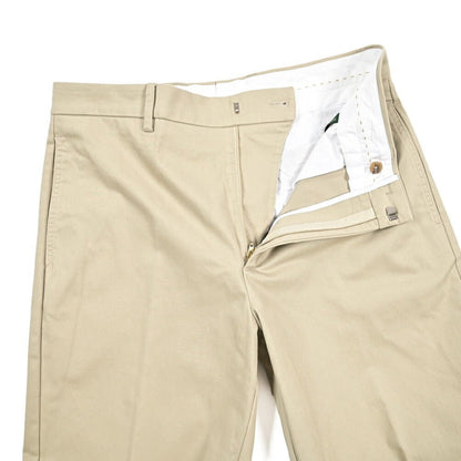 BERWICH “LUCANO CROP” ストレッチコットンチノ ノータックパンツ ベージュ(beige) 46 | GUARDAROBA MILANO OFFICIAL STORE