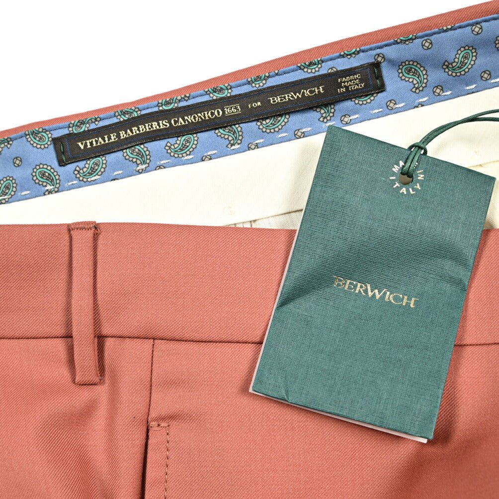 BERWICH LUCANO LONG ウール100% ノータックスラックス｜422110 - 46｜GUARDAROBA MILANO OFFICIAL STORE