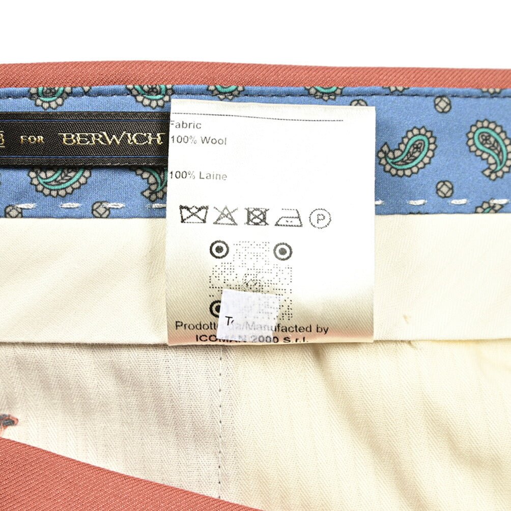 BERWICH LUCANO LONG ウール100% ノータックスラックス｜422110 - 46｜GUARDAROBA MILANO OFFICIAL STORE