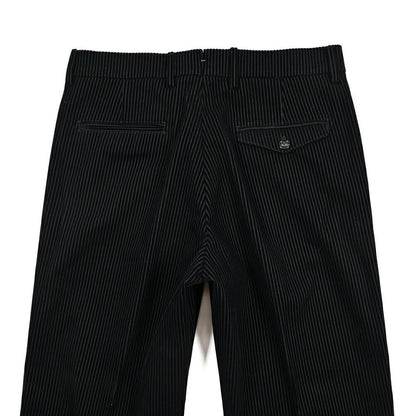 BERWICH “LUCANO LONG” コットン混 中畝コーデュロイワイドパンツ ブラック(black) 46 | GUARDAROBA MILANO OFFICIAL STORE