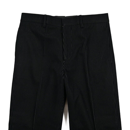 BERWICH “LUCANO LONG” コットン混 中畝コーデュロイワイドパンツ ブラック(black) 46 | GUARDAROBA MILANO OFFICIAL STORE