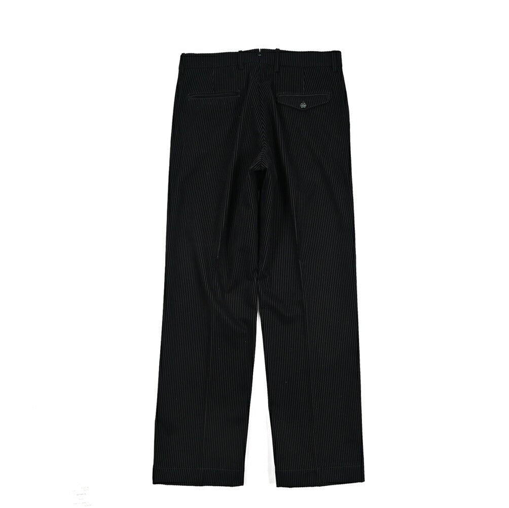 BERWICH “LUCANO LONG” コットン混 中畝コーデュロイワイドパンツ ブラック(black) 46 | GUARDAROBA MILANO OFFICIAL STORE