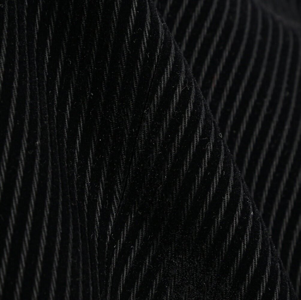 BERWICH “LUCANO LONG” コットン混 中畝コーデュロイワイドパンツ ブラック(black) 46 | GUARDAROBA MILANO OFFICIAL STORE