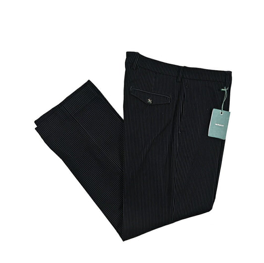 BERWICH “LUCANO LONG” コットン混 中畝コーデュロイワイドパンツ ネイビー(navy) 46 | GUARDAROBA MILANO OFFICIAL STORE