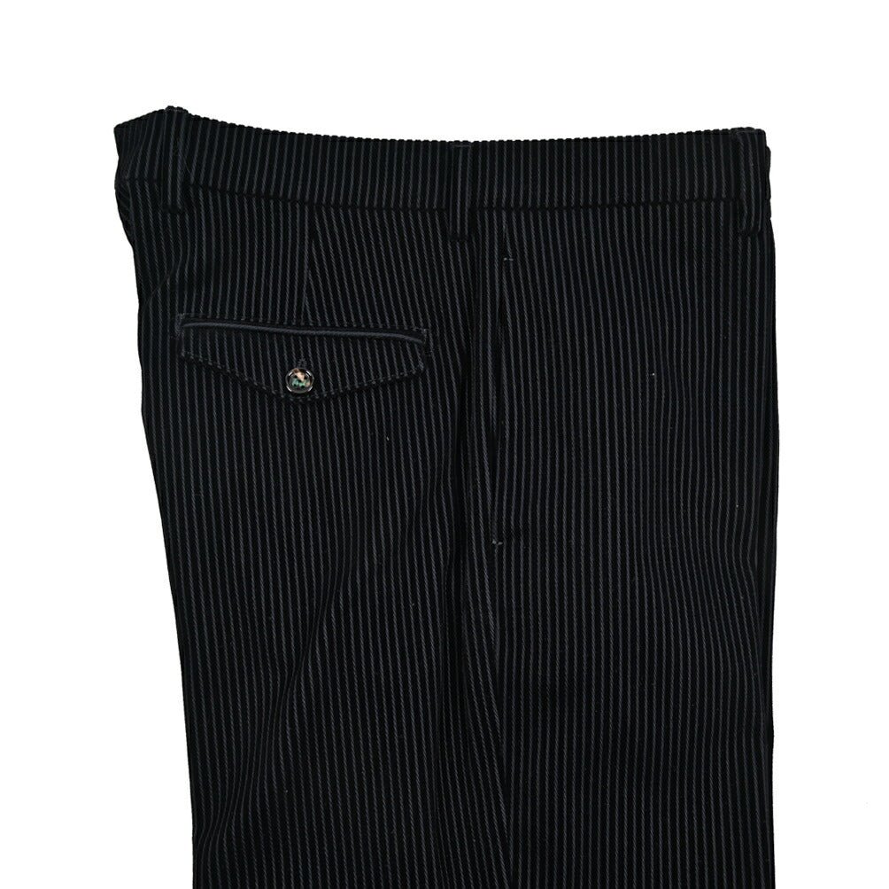 BERWICH “LUCANO LONG” コットン混 中畝コーデュロイワイドパンツ ネイビー(navy) 46 | GUARDAROBA MILANO OFFICIAL STORE