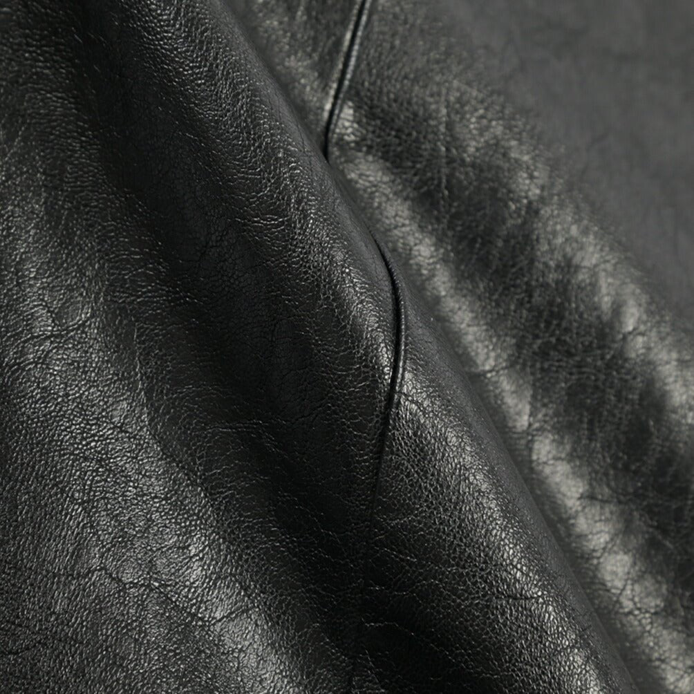 BERWICH “LUCANO LONG” エコレザー ワイドパンツ ブラック(black) 46 | GUARDAROBA MILANO OFFICIAL STORE