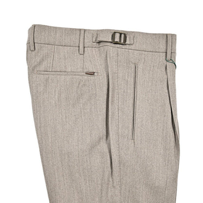 BERWICH “LUX RETRO LONG” カシミヤ混ウール ワンタックスラックス グレージュ(desert) 46 | GUARDAROBA MILANO OFFICIAL STORE