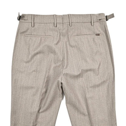 BERWICH “LUX RETRO LONG” カシミヤ混ウール ワンタックスラックス グレージュ(desert) 46 | GUARDAROBA MILANO OFFICIAL STORE